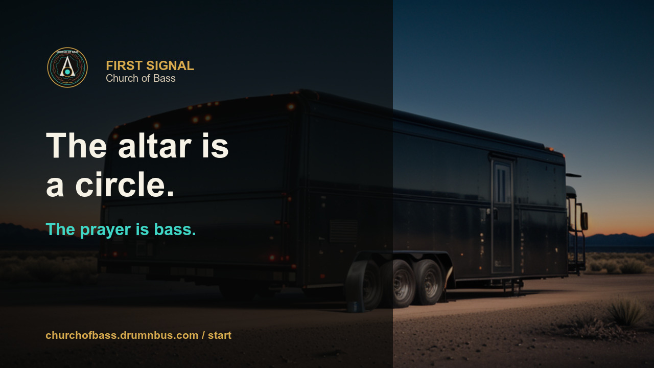 First Signal video poster for Church of Bass.